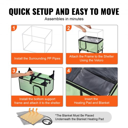 Elevated Heated Cat House Cuboid Kitty Shelter with Adjustable Temperature
