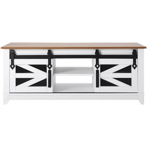 48 Farmhouse Coffee Table Rectangle Coffee Table with 2 Sliding Barn