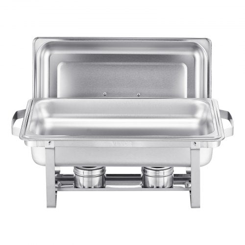 Chafing Dish Buffet Set 8 Qt 2 Pack Stainless Steel Chafer with 2 Full