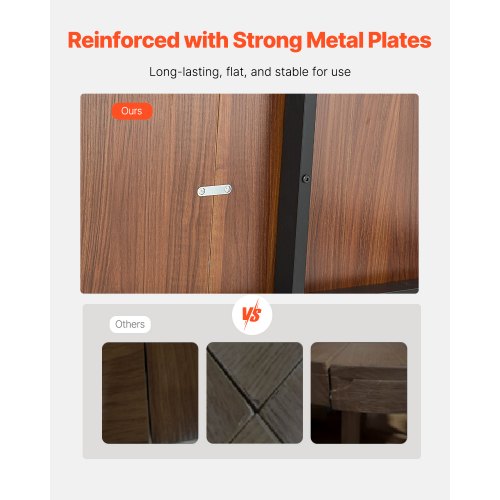 Rectangle Dining Table 71 inch Length Large Wood Tables for 68 Person
