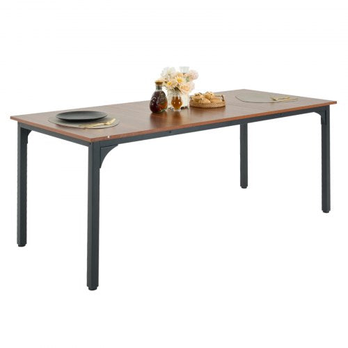 Rectangle Dining Table 71 inch Length Large Wood Tables for 68 Person