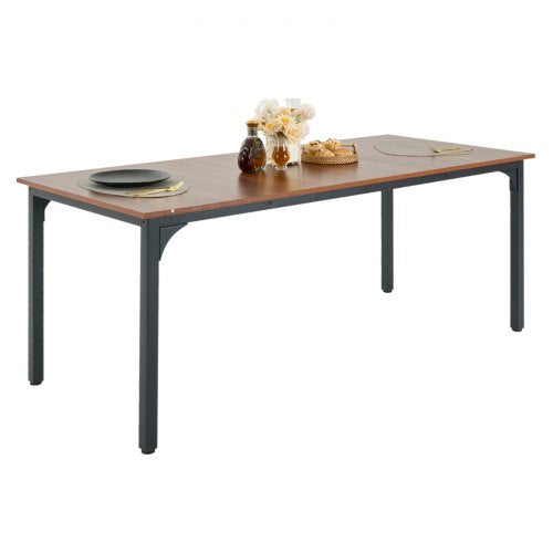 Rectangle Dining Table 71 inch Length Large Wood Tables for 68 Person