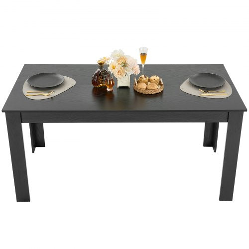 Rectangle Dining Table 63 inch Length Large Wood Tables for 46 Person