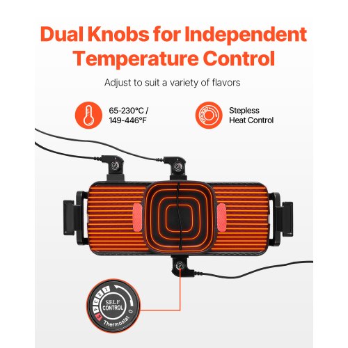 Hot Pot with Grill 2300W 2in1 Electric Smokeless Grill and Hot Pot