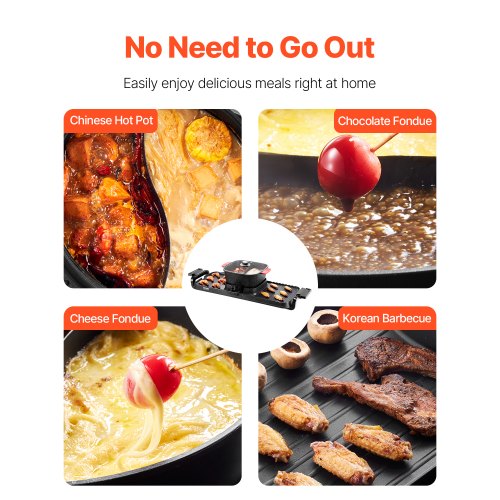 Hot Pot with Grill 2300W 2in1 Electric Smokeless Grill and Hot Pot