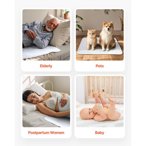Washable Underpads 34 x 36inch Reusable Bed Pads Super Absorbent Fast