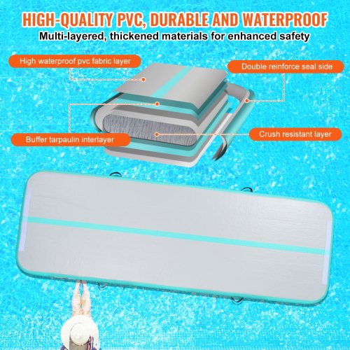 Gymnastics Air Mat 4 inch Thickness Inflatable Gymnastics Tumbling Mat