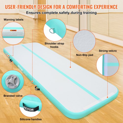 Gymnastics Air Mat 4 inch Thickness Inflatable Gymnastics Tumbling Mat