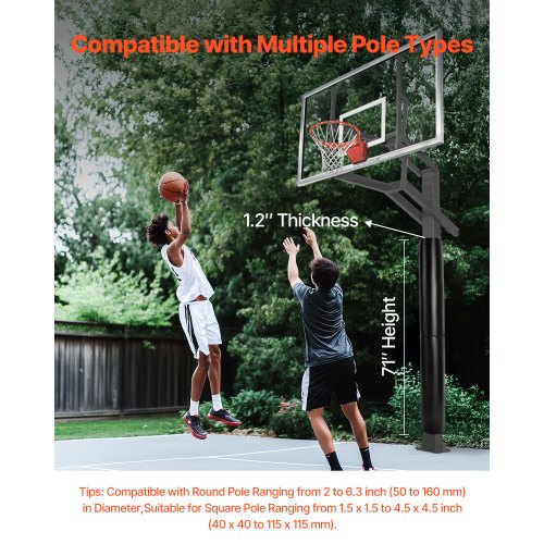 Basketball Pole Pad 71 inch Tall and 1.2 inch Thick Heavy Duty Wrap Around Pole