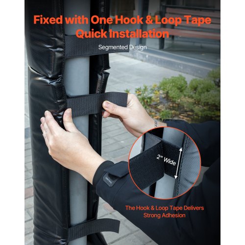 Basketball Pole Pad 71 inch Tall and 1.2 inch Thick Heavy Duty Wrap Around Pole