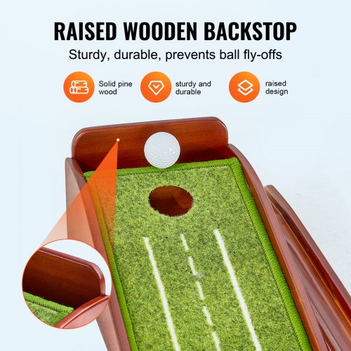 Golf Putting Mat 1 Hole Indoor Golf Putting Green WrinkleFree Golf