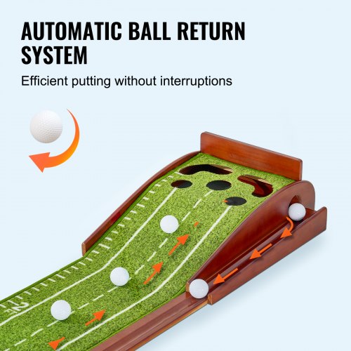 Golf Putting Mat 5 Hole Indoor Golf Putting Green WrinkleFree Golf