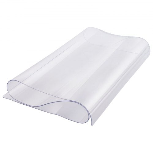 Plastic Table Cover 16 x 32 Inch 1.5 mm Thick Clear Table Protector