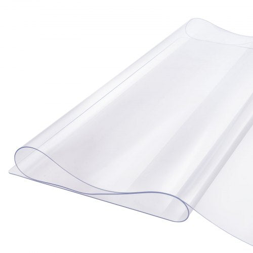 Plastic Table Cover 24 x 96 Inch 1.5 mm Thick Clear Table Protector