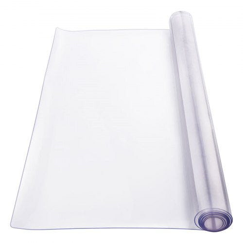 Plastic Table Cover 40 x 80 Inch 2.0 mm Thick Clear Table Protector