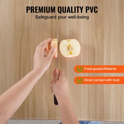 Plastic Table Cover 42 x 60 Inch 1.5 mm Thick Frosted Table Protector