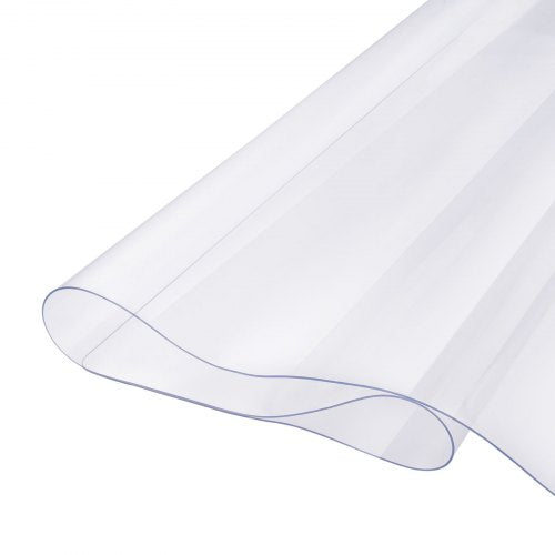 Plastic Table Cover 54 x 54 Inch 1.5 mm Thick Clear Table Protector Square