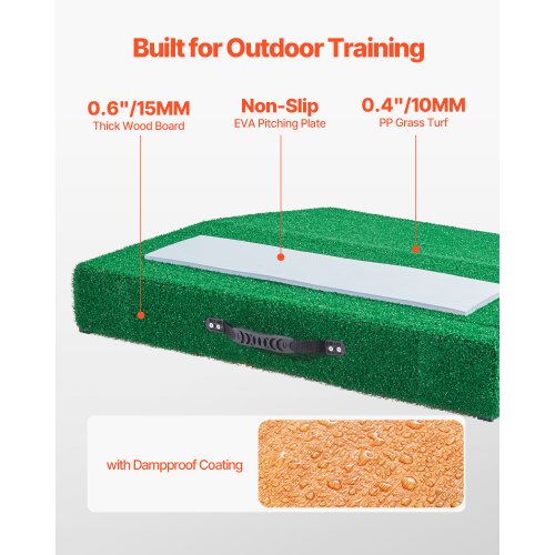 Pitching Mound Portable Baseball Pitchers Mound 31 in Indoor Outdoor