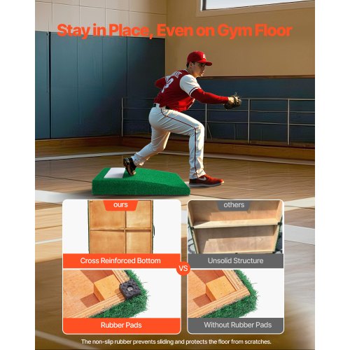 Pitching Mound Portable Baseball Pitchers Mound 31 in Indoor Outdoor