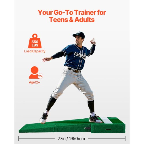 Pitching Mound Portable Baseball Pitchers Mound 77 in IIndoor Outdoor