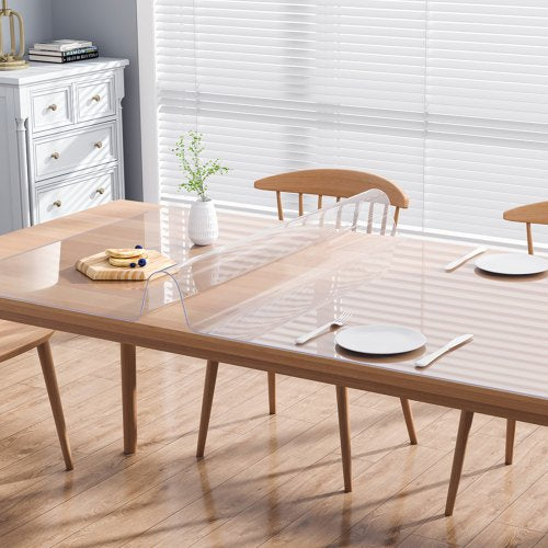 Clear Table Cover Protector 18 x 36 Rectangle Table Cover 1.5 mm Thick