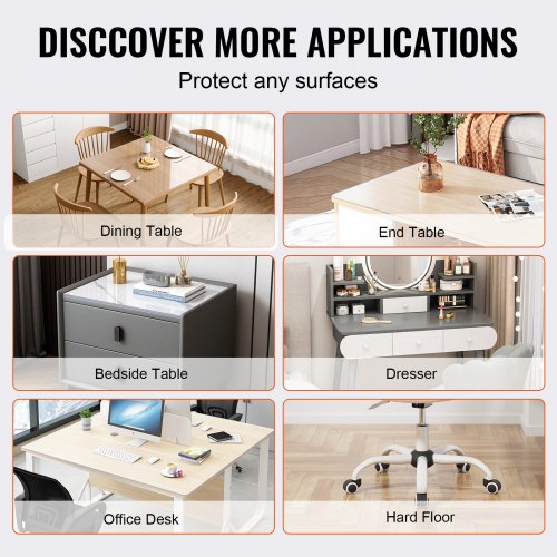 Clear Table Cover Protector 12 x 12305 x 305 mm Table Cover 1.5 mm