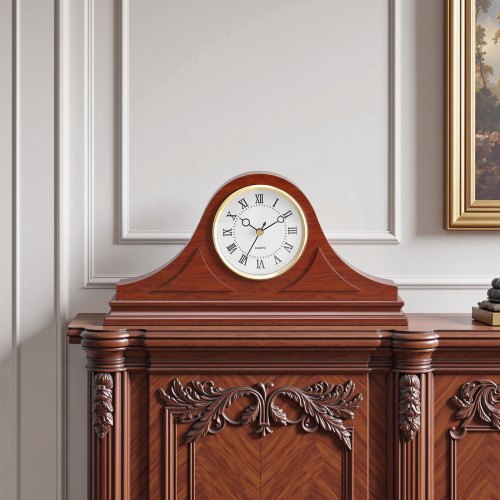 Grandfather Clock 6.4 in Classic Vintage Grandfather Clock MDF Mantel