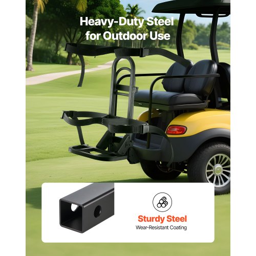 Golf Cart Rear Seat Bag Holder 271 x 156 x 29.7 inch Compatible with Most Golf
