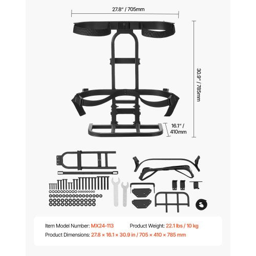 Golf Cart Rear Seat Bag Holder 278 x 161 x 30.9 inch Compatible with Most Golf