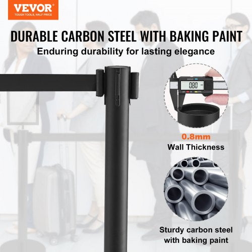 Crowd Control Stanchions 6Pack Crowd Control Barriers Carbon Steel Baking