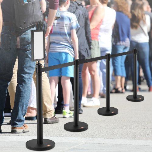 Crowd Control Stanchions 6Pack Crowd Control Barriers Carbon Steel Baking
