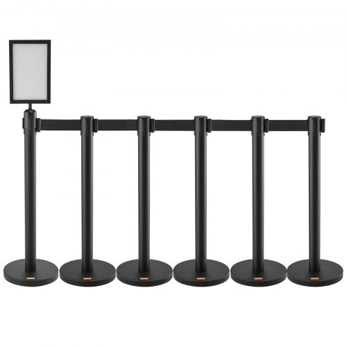 Crowd Control Stanchions 6Pack Crowd Control Barriers Carbon Steel Baking
