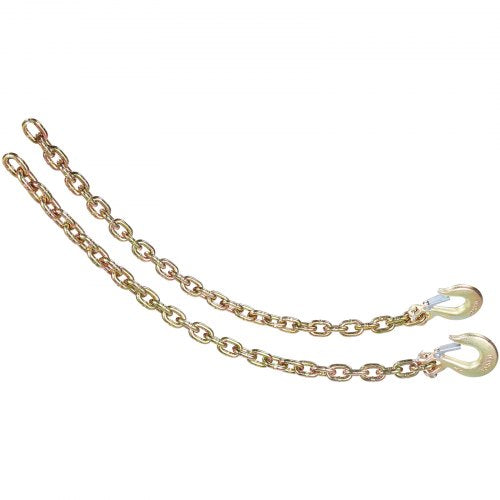 G80 Transport Binder Chain 38 x 29 2Pack Tow Chain with Clevis Snap
