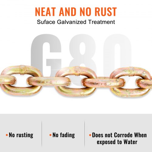 Transport Binder Chain 4900lbs Working Load Limit 516x20 G80 Tow Chain