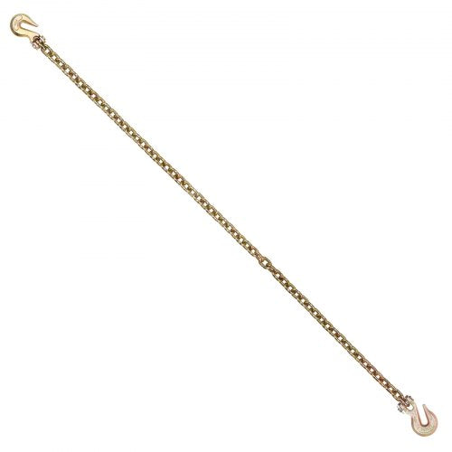 G80 Transport Binder Chain 516 x 142 Tow Chain with Clevis Grab Hooks