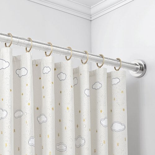 Shower Curtain Rod 2876 Inches 1 Inch Diameter Adjustable Spring Tension