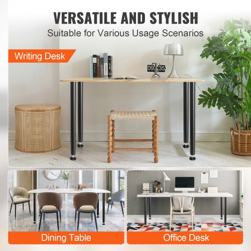 28 Inch Adjustable Desk Legs Reinforced Steel Office Table Furniture legs
