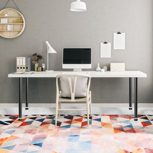 28 Inch Adjustable Desk Legs Reinforced Steel Office Table Furniture legs