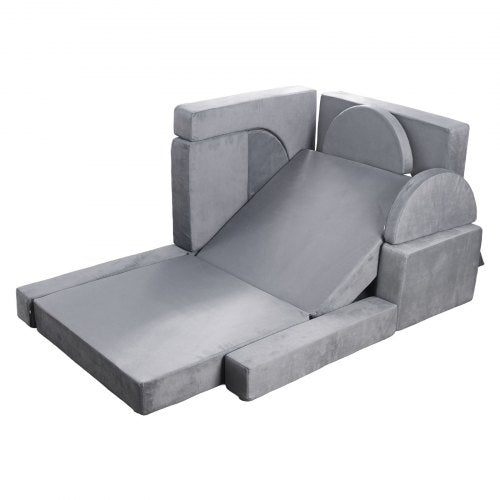 Modular Kids Play Couch Sectional Toddler Sofa With Armrests 28D Sponge Short