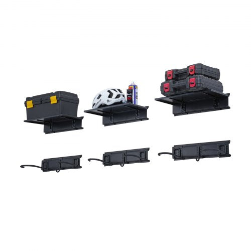 Bike Storage Rack 6 Bike Racks and 3 Helmets Hooks Wall Mount Bike Storage