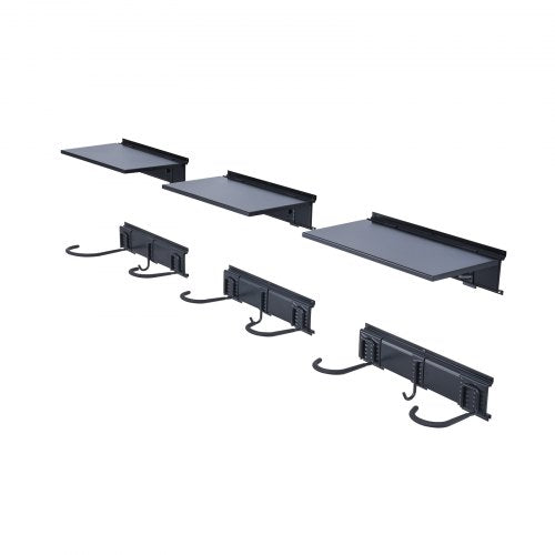 Bike Storage Rack 6 Bike Racks and 3 Helmets Hooks Wall Mount Bike Storage