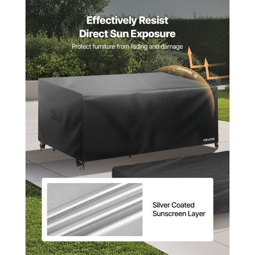 Patio Furniture Cover 4Piece Set 420D Heavy Duty Waterproof Outdoor Dining