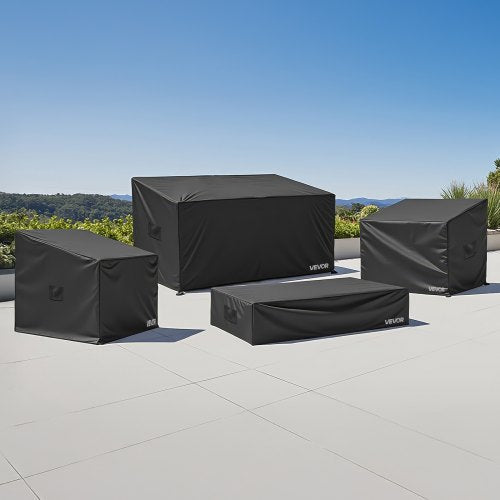 Patio Furniture Cover 4Piece Set 420D Heavy Duty Waterproof Outdoor Dining
