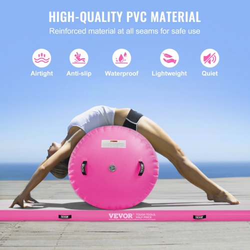 Inflatable Gymnastics Air Mat Set 2 PCS Tumbling Mat Tumble Track with Electric
