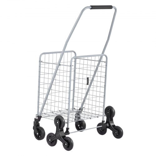 Grocery Shopping Cart 45L Stair Climbing Shopping Cart with 360° Rolling
