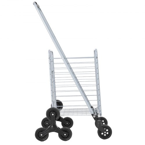 Grocery Shopping Cart 45L Stair Climbing Shopping Cart with 360° Rolling