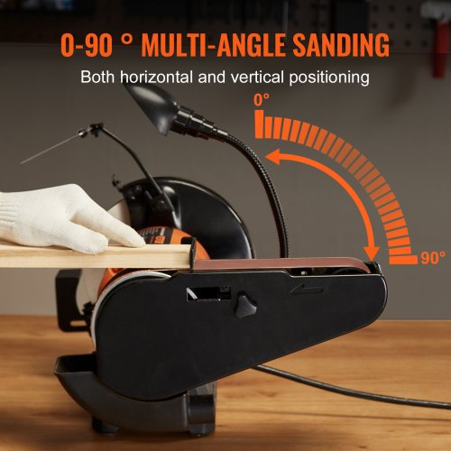 8 Inch Bench Grinder with 2 x28 Inch Belt Sander Combo Bench Grinder Sander