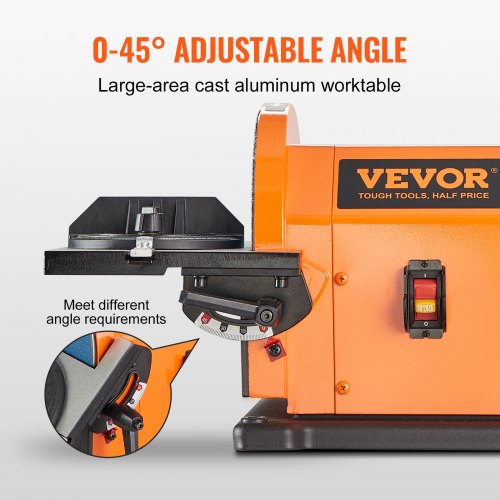 Professional Belt Sander 6 Disc Sander and 4 x 36 in Belt Sander with 5A