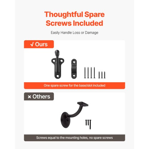 Handrail Hardware Bracket 6 Packs Heavy Duty Hand Rail Brackets Flexible