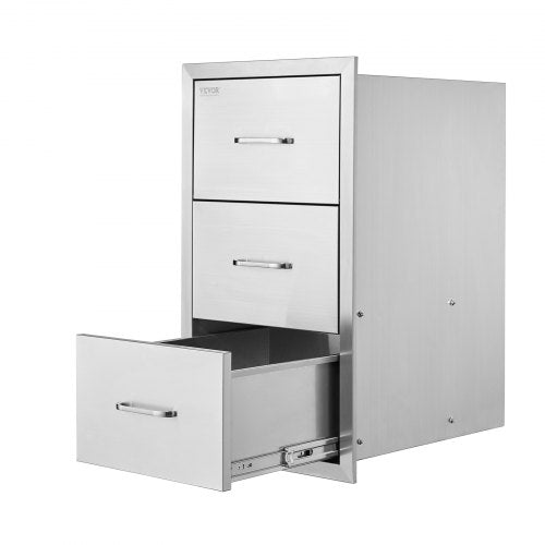 Outdoor Kitchen Drawers 185W x 225H x 225D Triple Access Drawers
